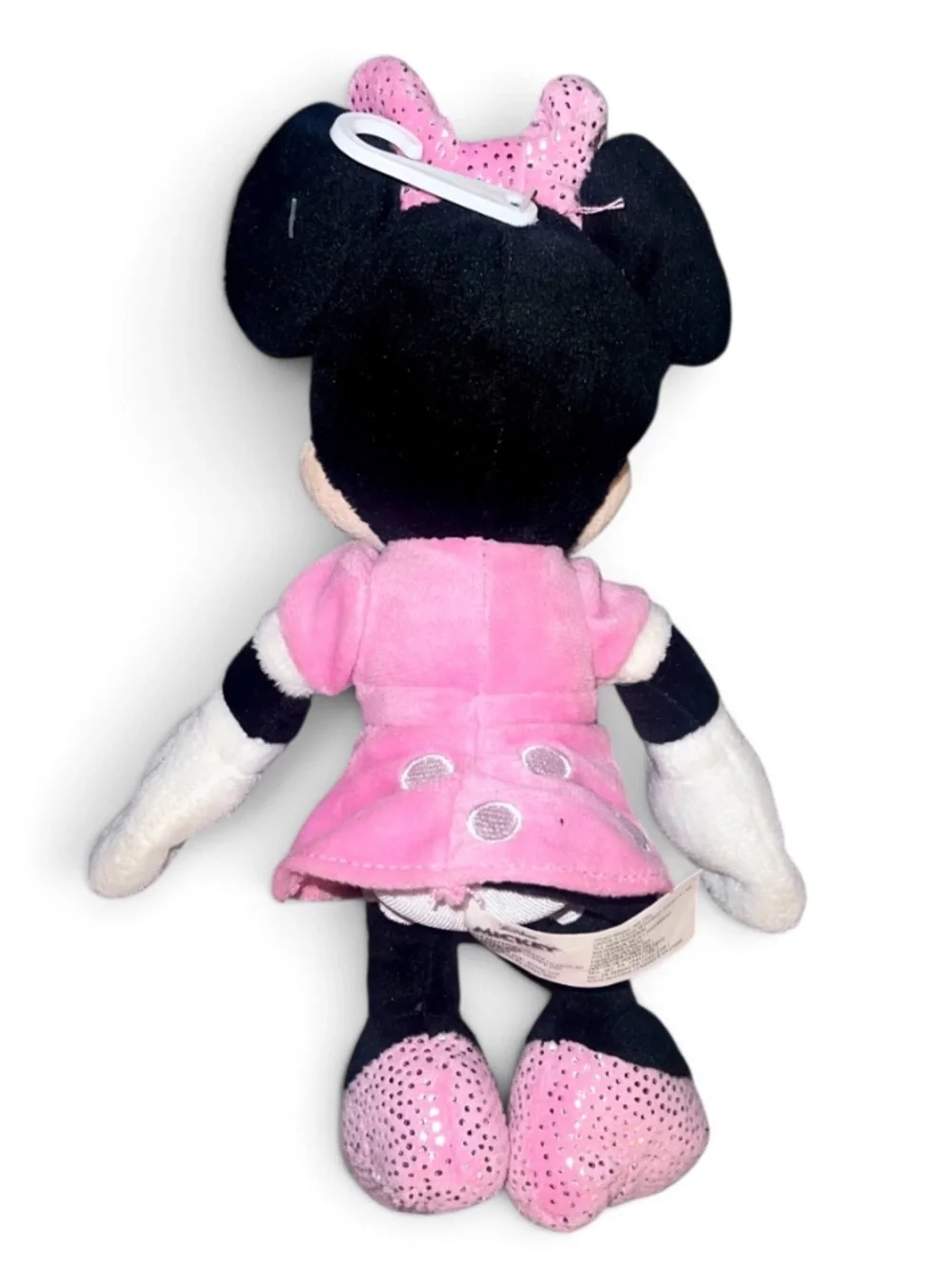 Disney Minnie Mouse Plush Lot of 2 Pink Polka Dot Dress Stuffed Animals